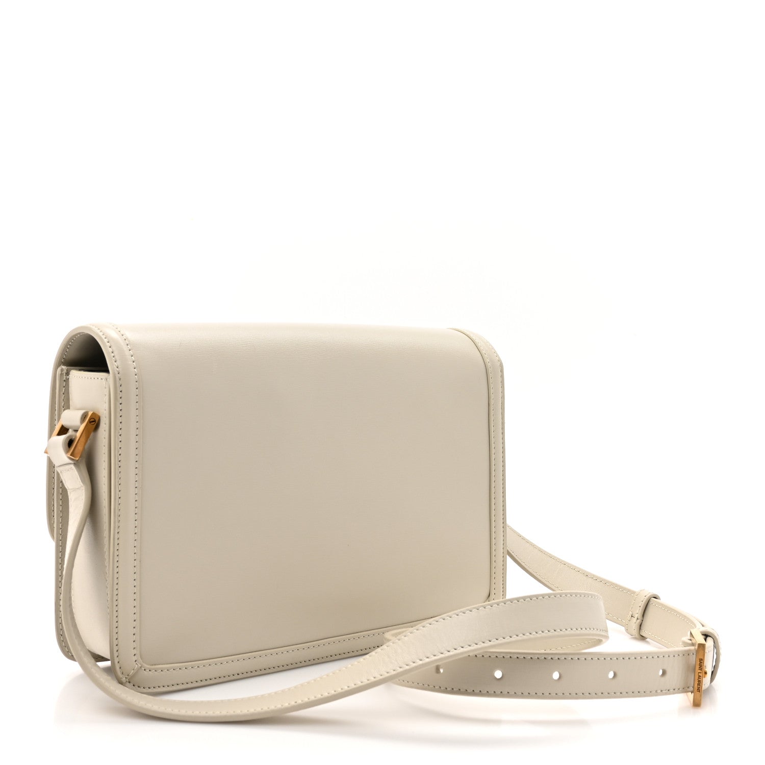 Saint Laurent Box Calfskin Monogram Medium Solferino Satchel Crema Soft 3 of 18