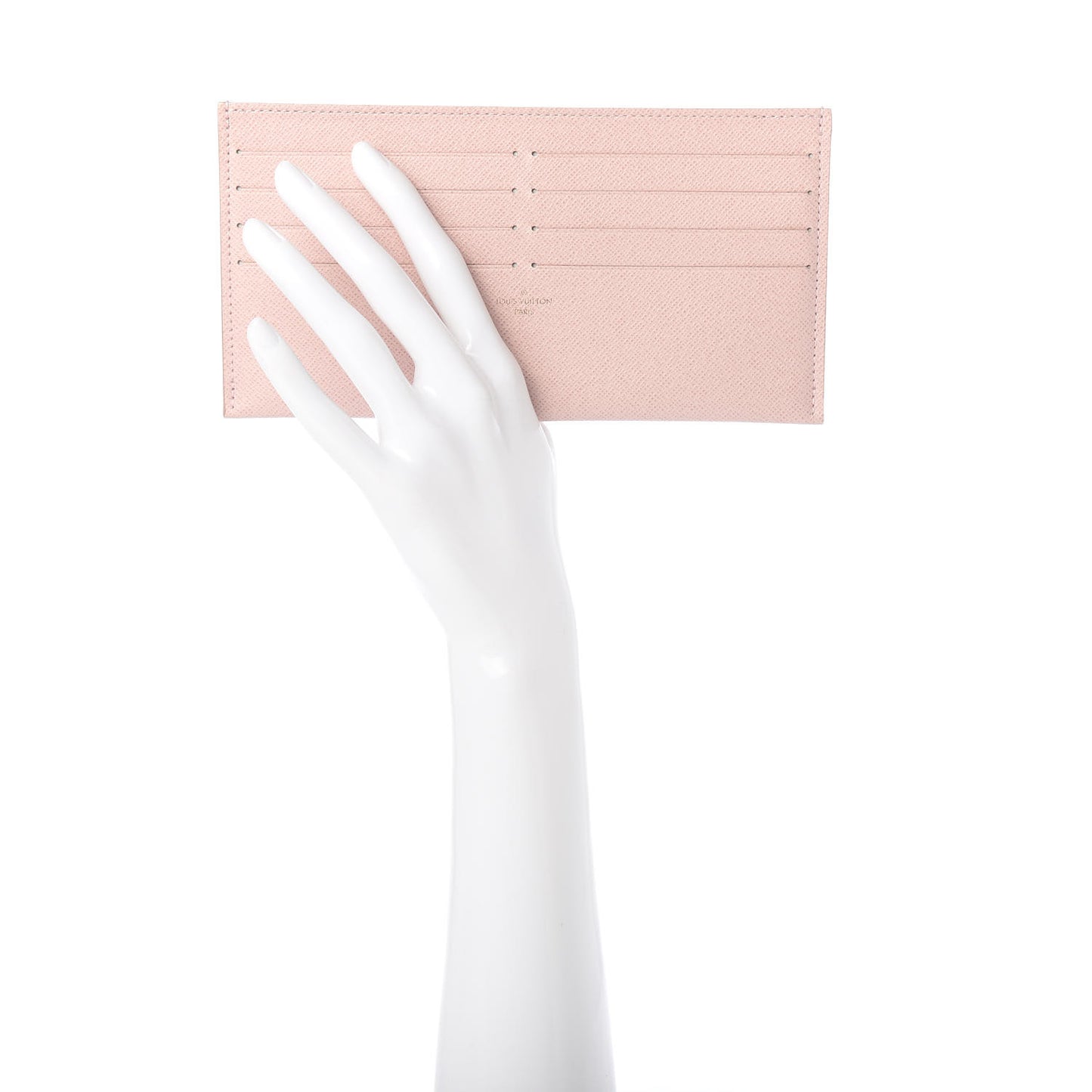 Calfskin Felicie Card Holder Insert Rose Ballerine