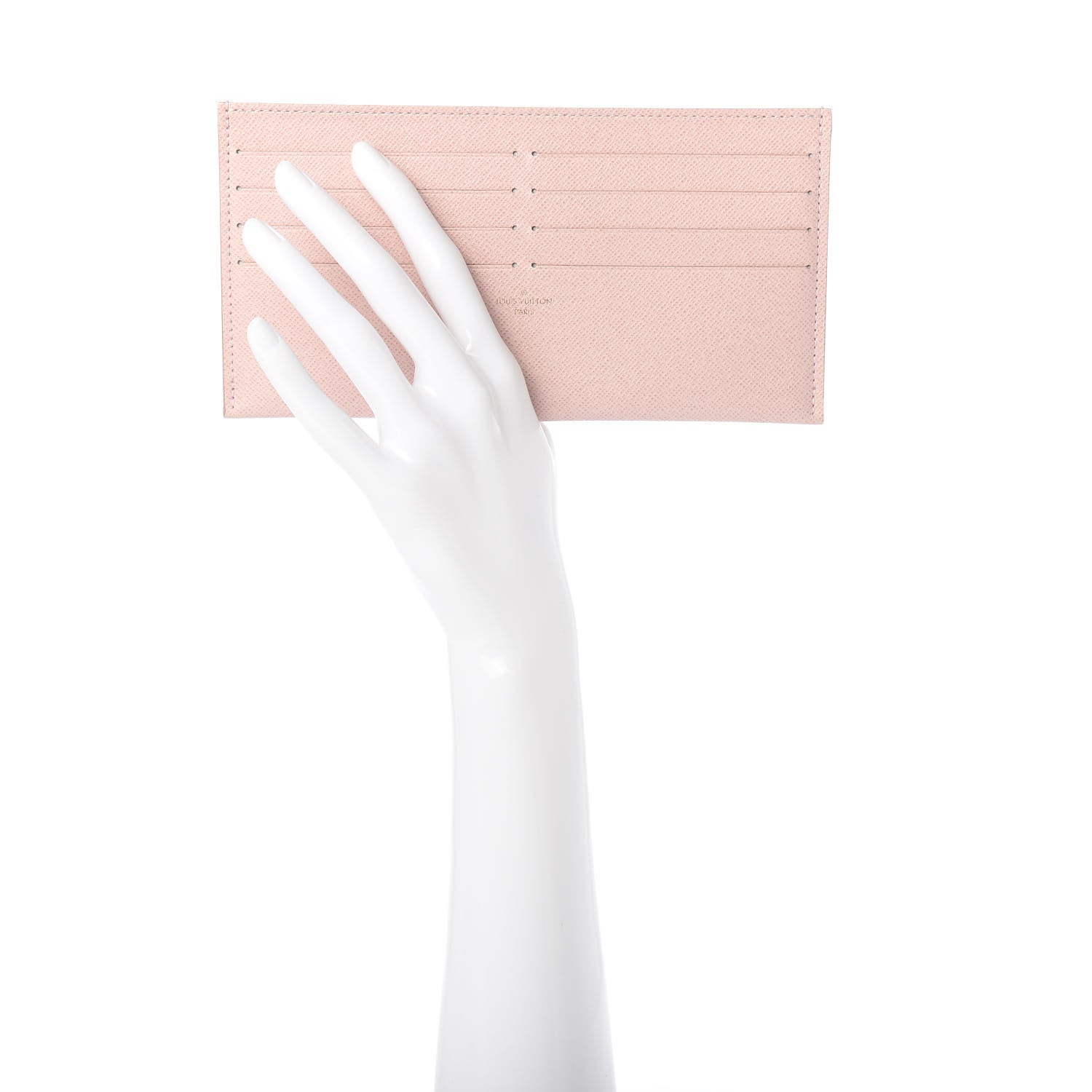 Louis Vuitton Calfskin Felicie Card Holder Insert Rose Ballerine 2 of 6