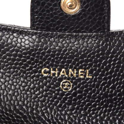 Chanel Caviar Quilted Flap Card Holder Black 7 of 9