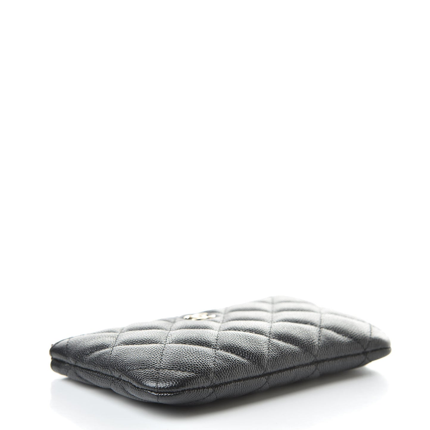 Caviar Quilted Small Cosmetic Case Black