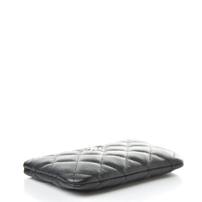 Chanel Caviar Quilted Small Cosmetic Case Black 2 of 8