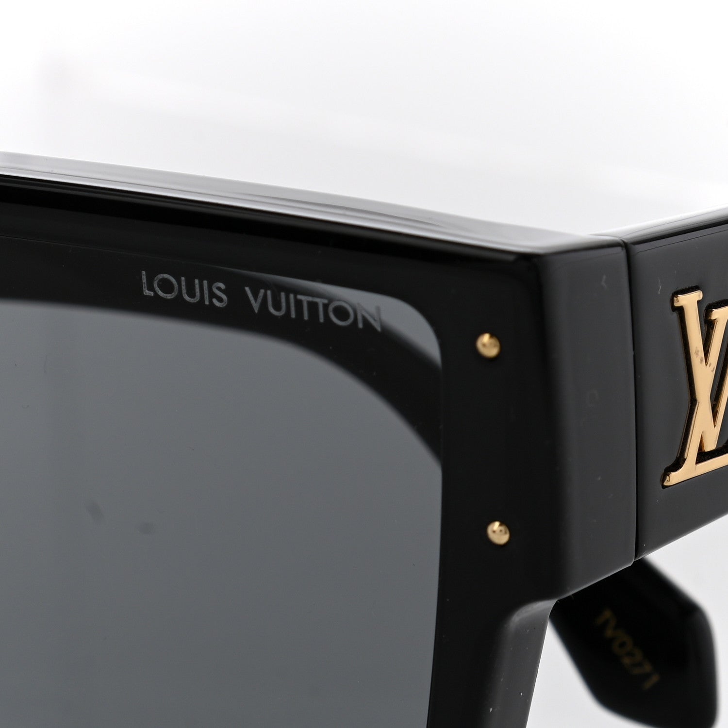 Louis Vuitton Acetate Cyclone Sunglasses Z1578E Black 5 of 9