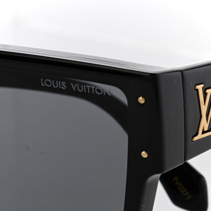 Louis Vuitton Acetate Cyclone Sunglasses Z1578E Black 5 of 9