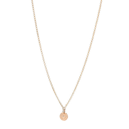 Hermes 18K Rose Gold Diamond Gambade Clou de Selle Necklace 1 of 6