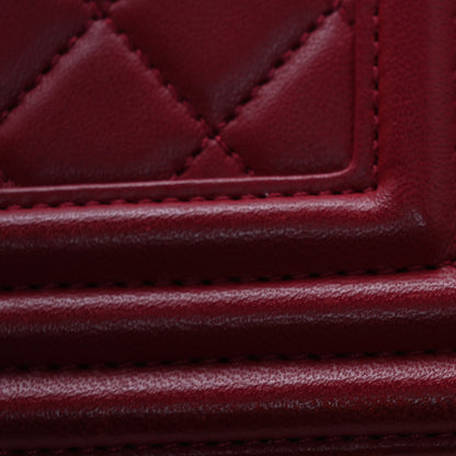 Chanel Lambskin Quilted Medium Boy Flap Red 12 of 12