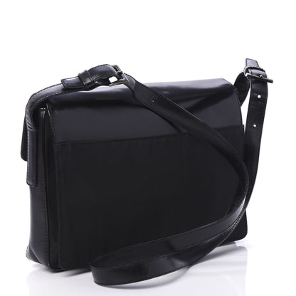 Prada Tessuto Nylon Spazzolato Shoulder Bag Black 3 of 10