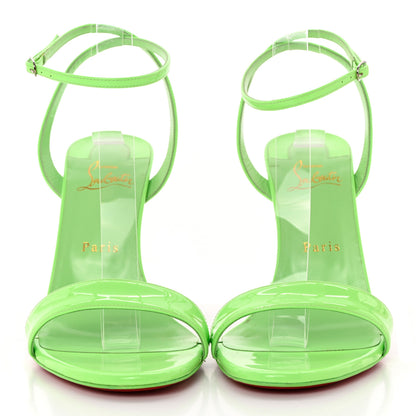 Christian Louboutin Patent Loubigirl 100 Sandals 40 Neon Green 2 of 11
