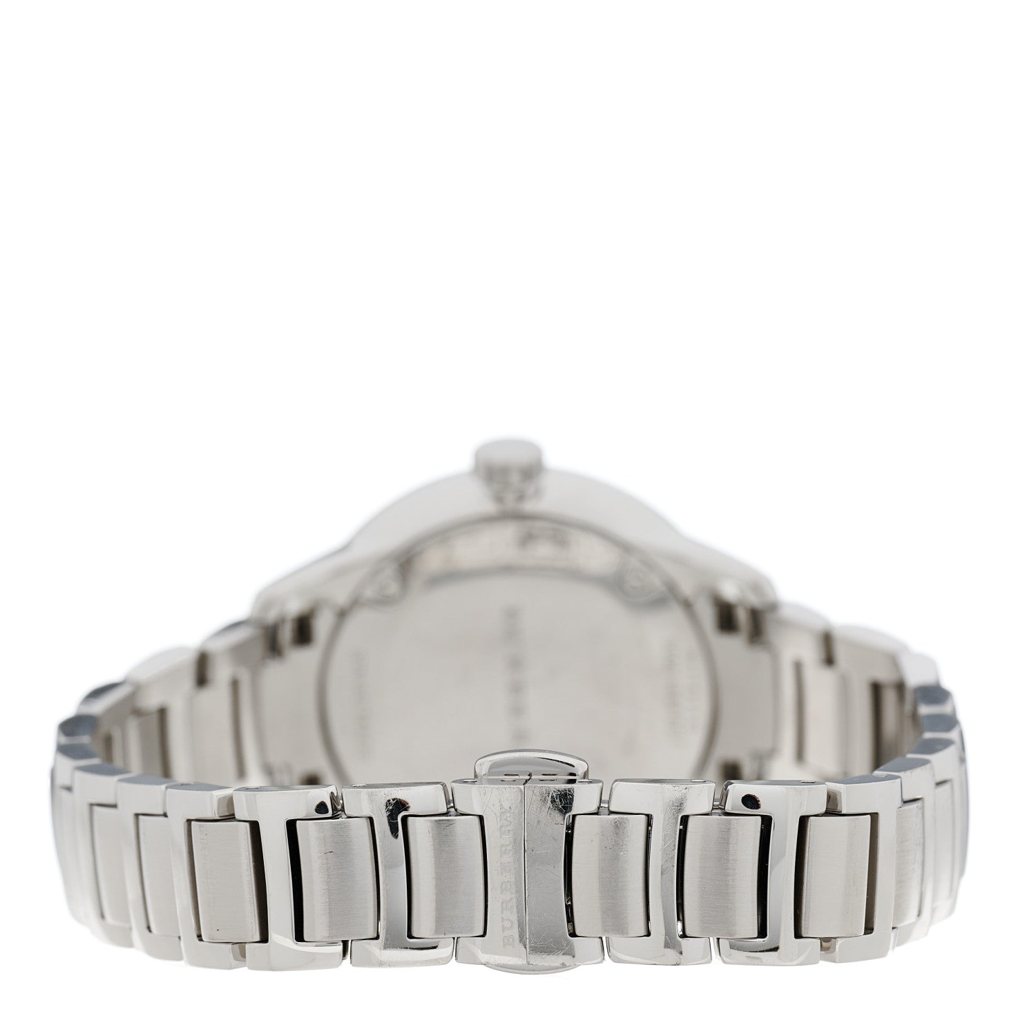 Burberry Stainless Steel Diamond Mother of Pearl 32mm Classic Round Quartz Watch BU10110 3 of 4