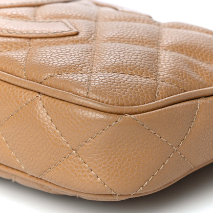 Chanel Caviar Quilted Timeless CC Shoulder Bag Beige 13 of 22