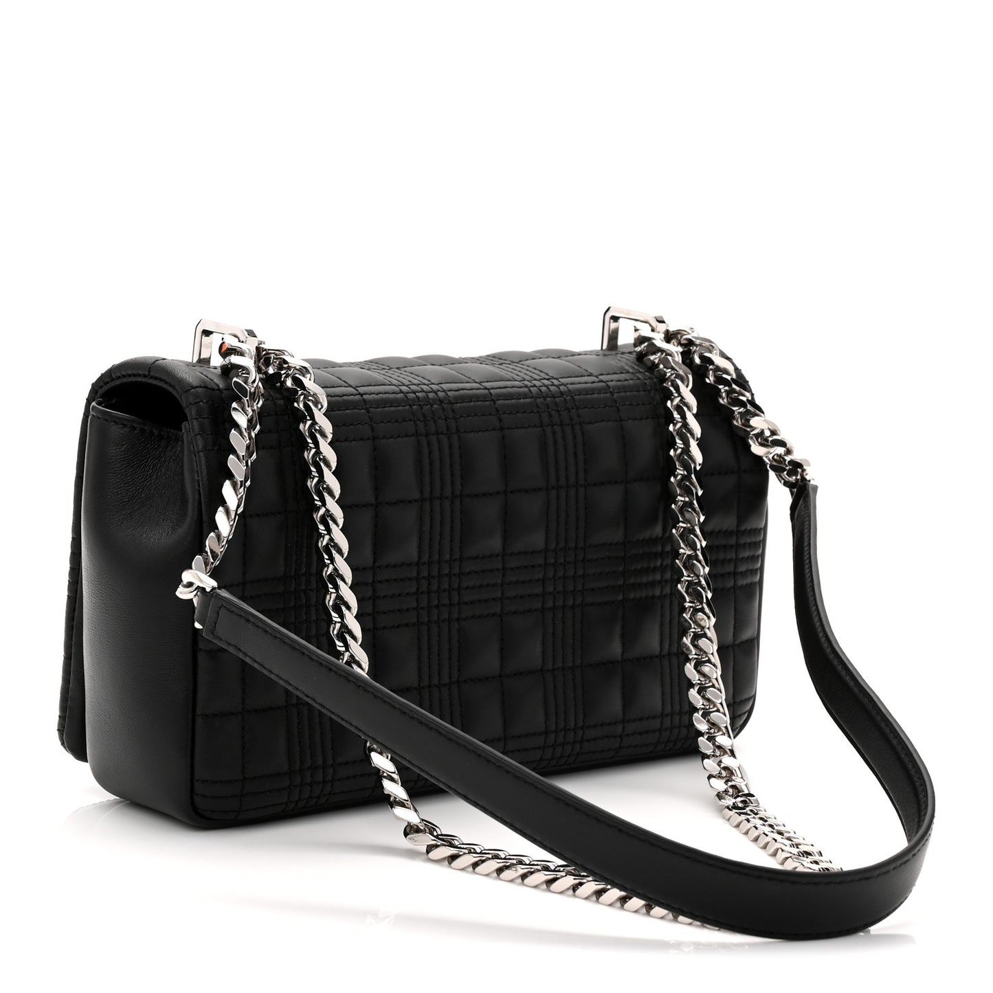 Lambskin Quilted Small Lola Bag Black