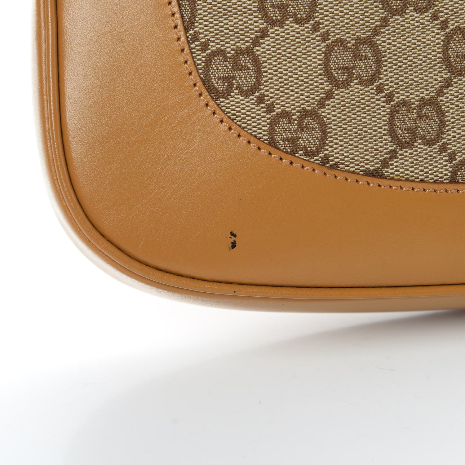 Gucci Monogram Jackie O Chain Hobo Tan 15 of 17