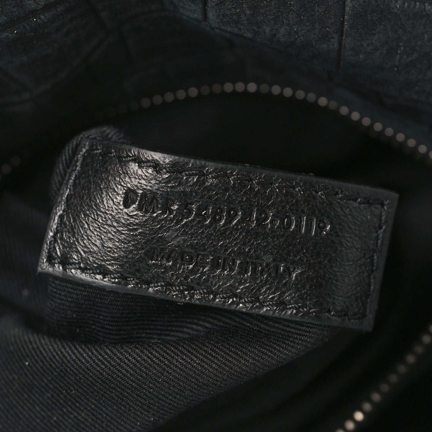 Nubuck Crocodile Embossed Monogram Medium Niki Chain Satchel Black