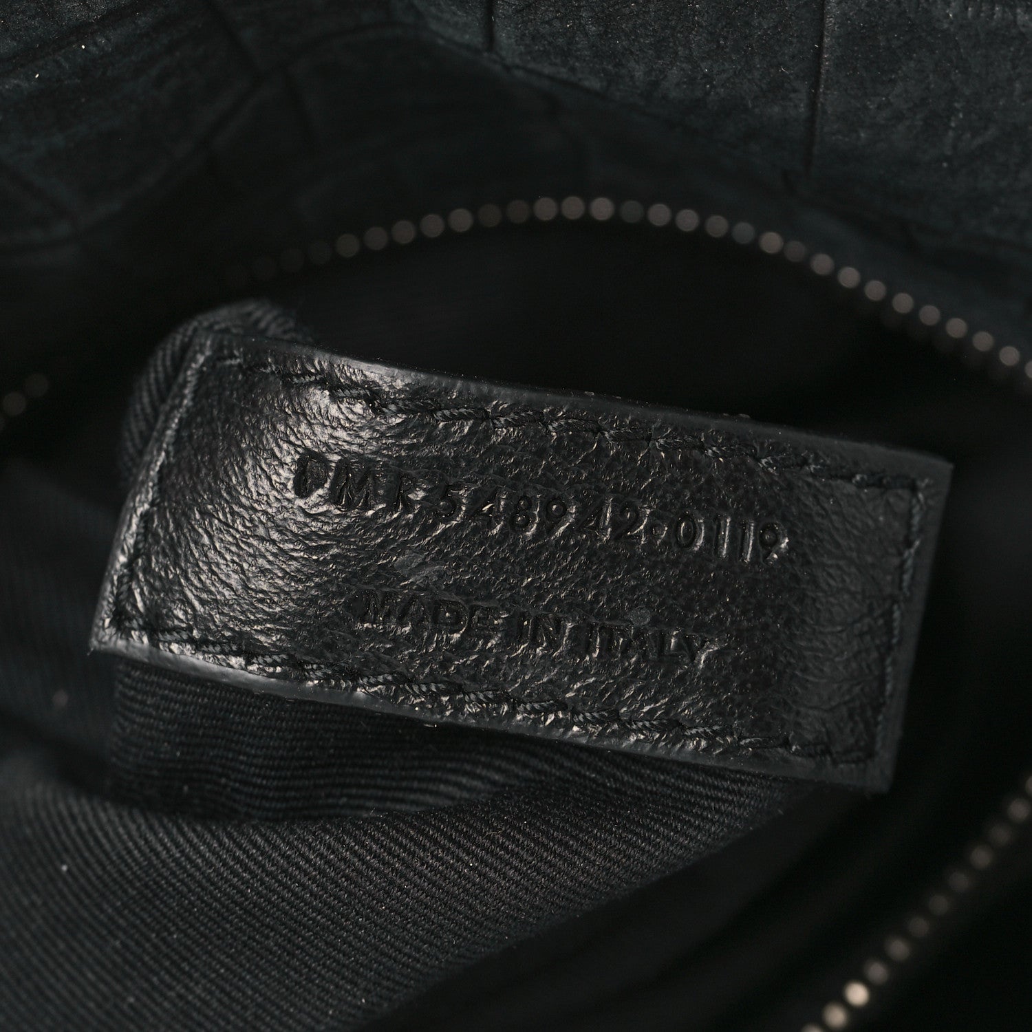 Saint Laurent Nubuck Crocodile Embossed Monogram Medium Niki Chain Satchel Black 7 of 9