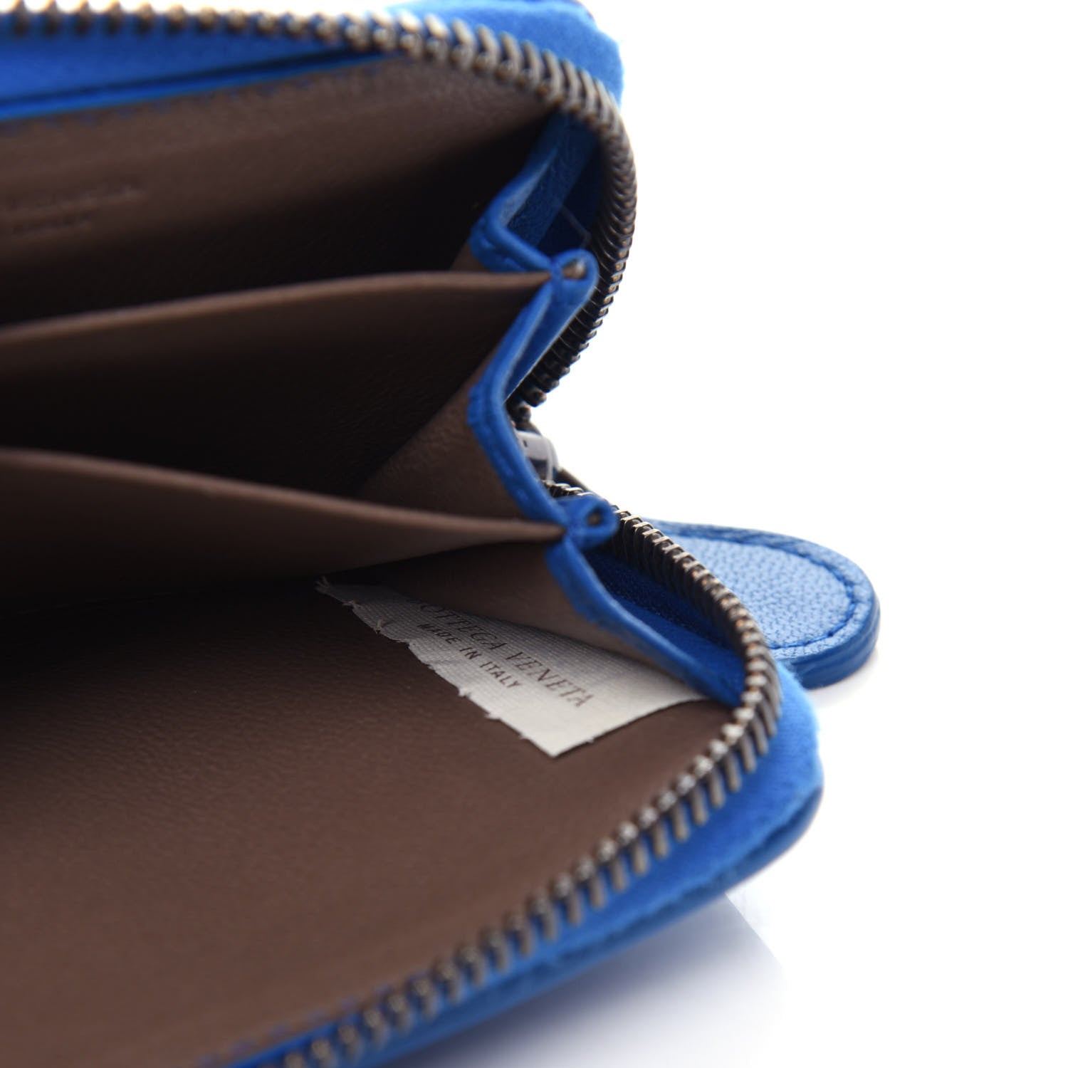 Bottega Veneta Nappa Intrecciato Zip Around Coin Purse Bleuette 1 of 10