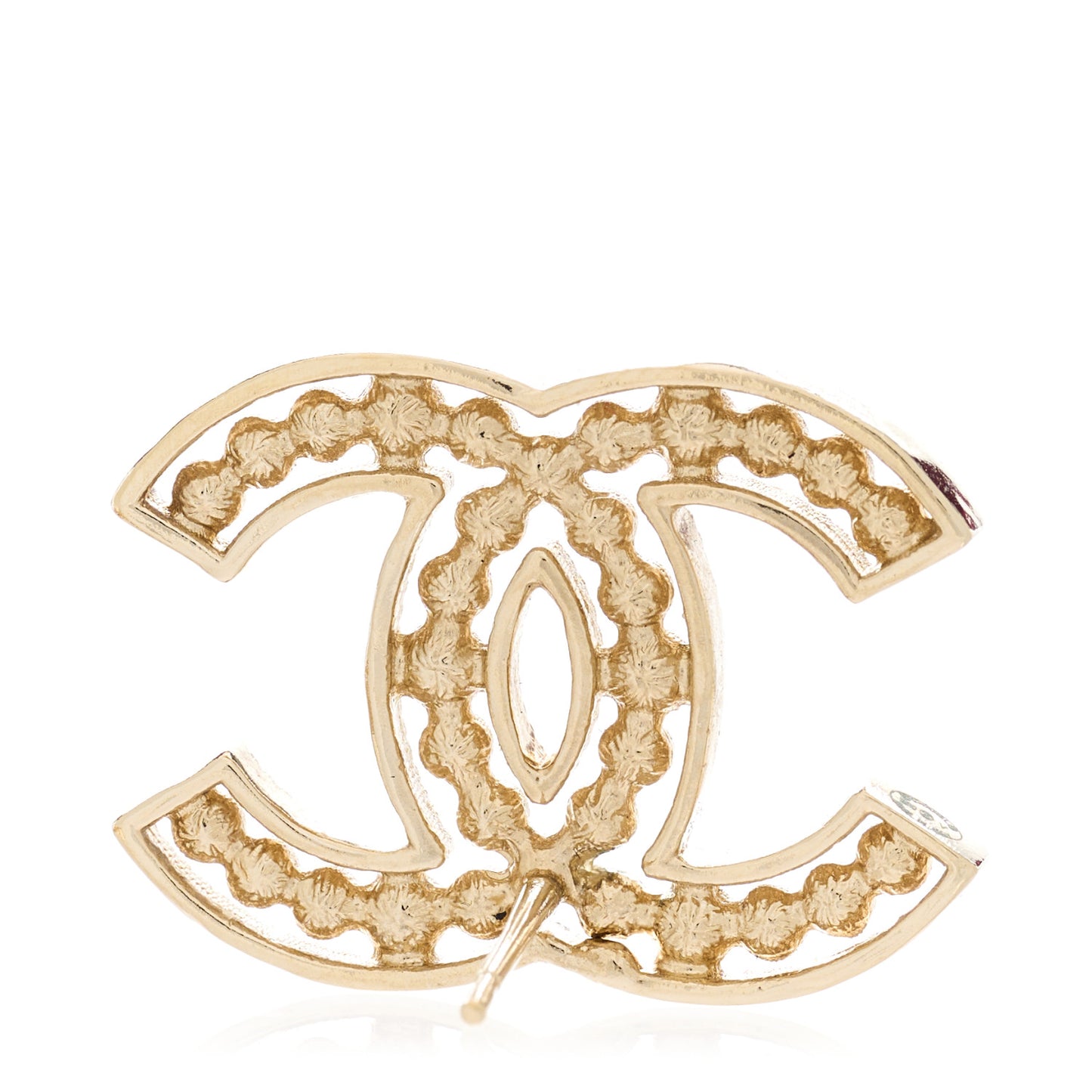 Pearl Crystal Sparkling Pearls CC Earrings Gold