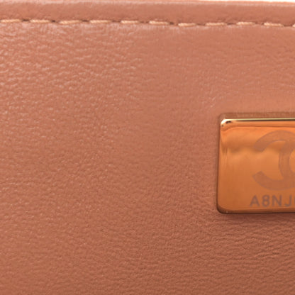 Chanel Lambskin Quilted Mini Rectangular Flap Brown 7 of 11