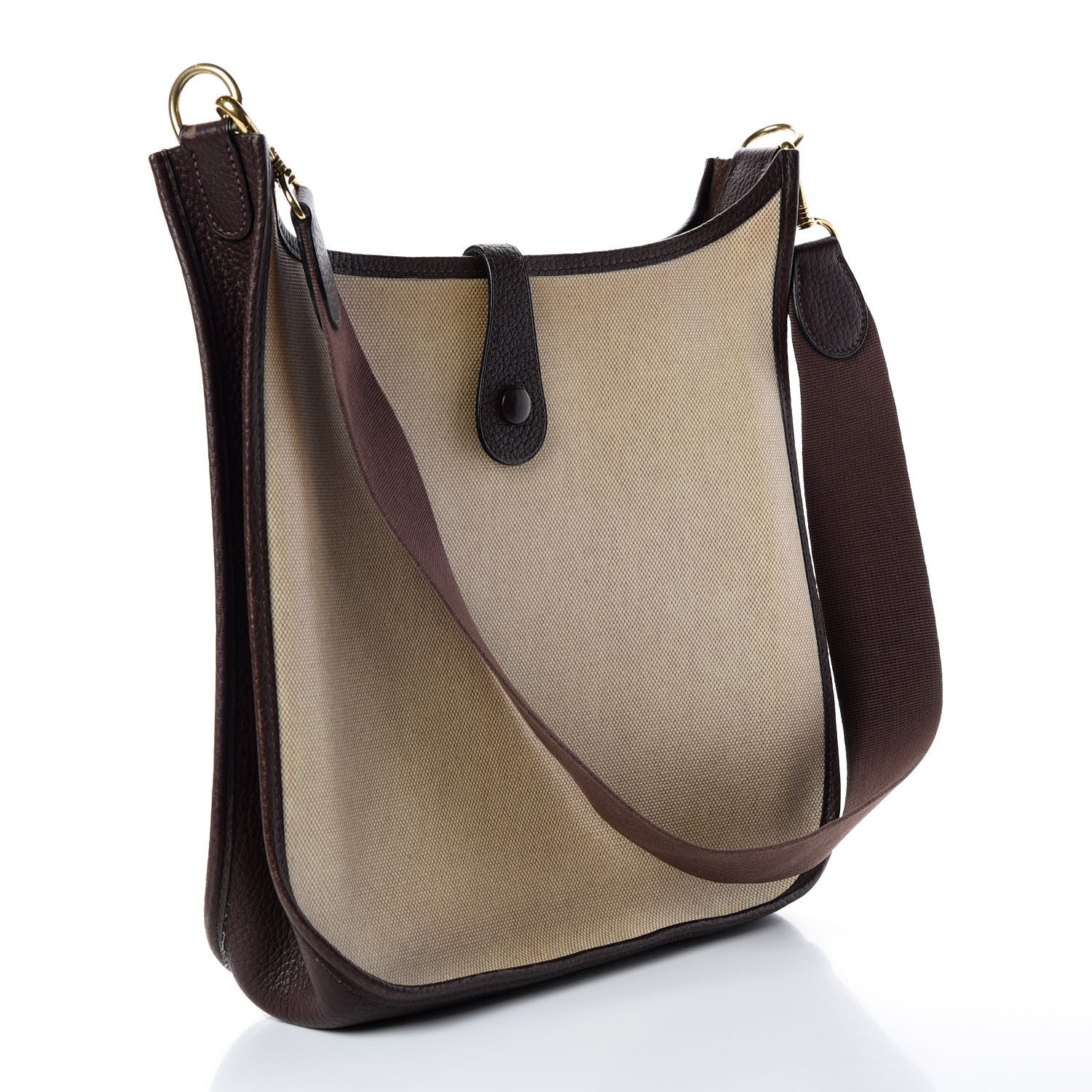 Hermes Toile Natural Barenia Evelyne GM Ebene 3 of 14