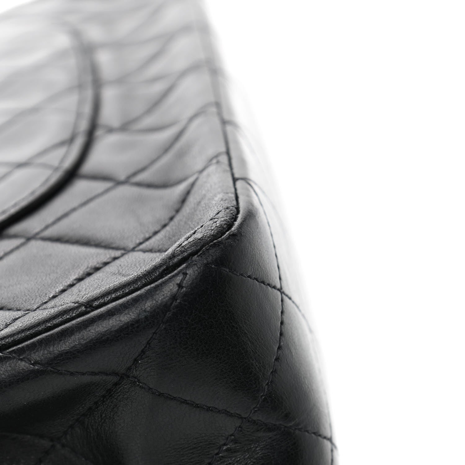 Chanel Lambskin Quilted Medium Double Flap Black 9 of 13