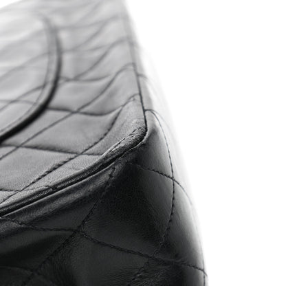 Chanel Lambskin Quilted Medium Double Flap Black 9 of 13