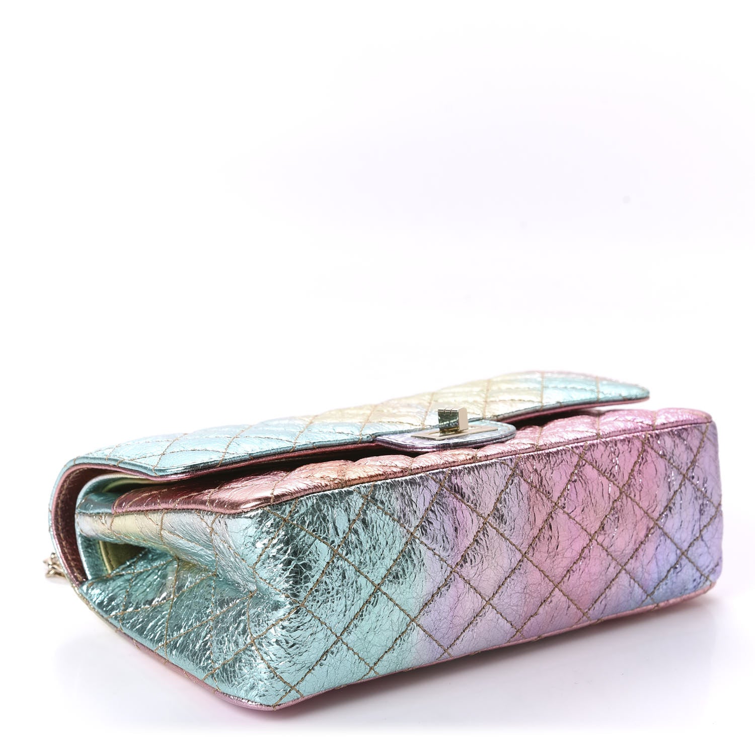 Chanel Metallic Goatskin Quilted 2.55 Reissue 225 Flap Multicolor 4 of 11