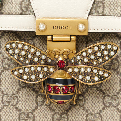 Gucci GG Supreme Monogram Small Queen Margaret Top Handle Bag White 9 of 12