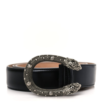 Gucci Lisse Calfskin Dionysus 35mm Belt 115 46 Black 1 of 6