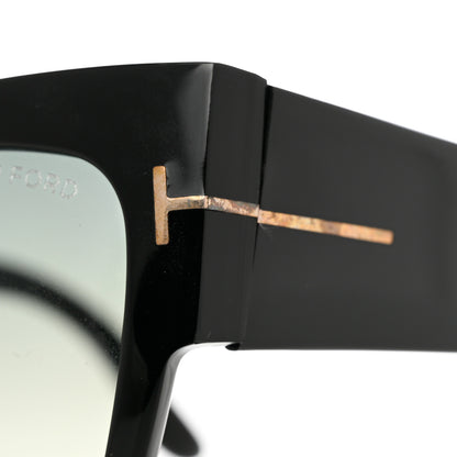 Tom Ford Acetate Anoushka Cat Eye Sunglasses TF371 Black 8 of 9
