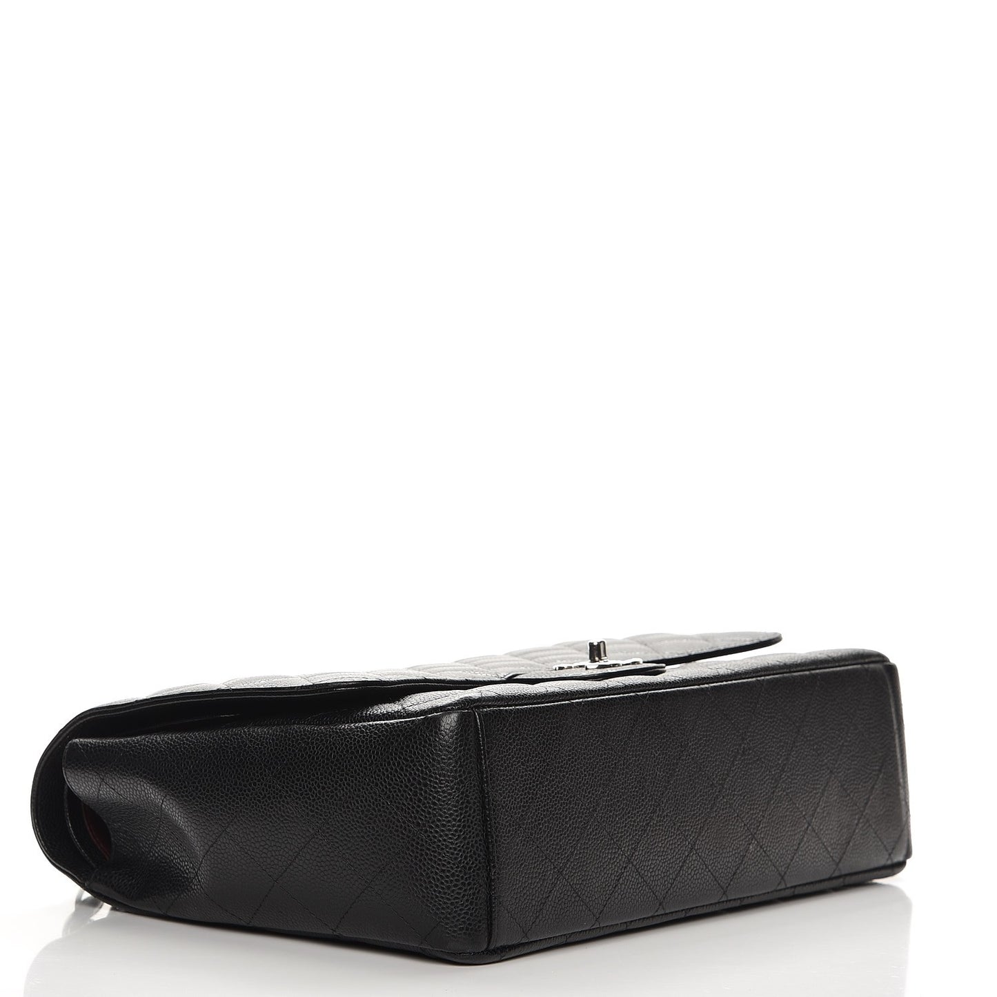 Caviar Quilted Maxi Double Flap Black