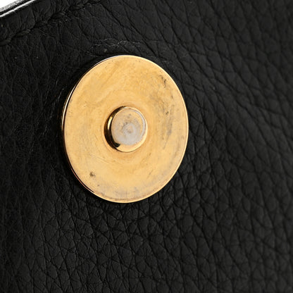Gucci Pebbled Calfskin Small 1973 Chain Shoulder Bag Black 12 of 16