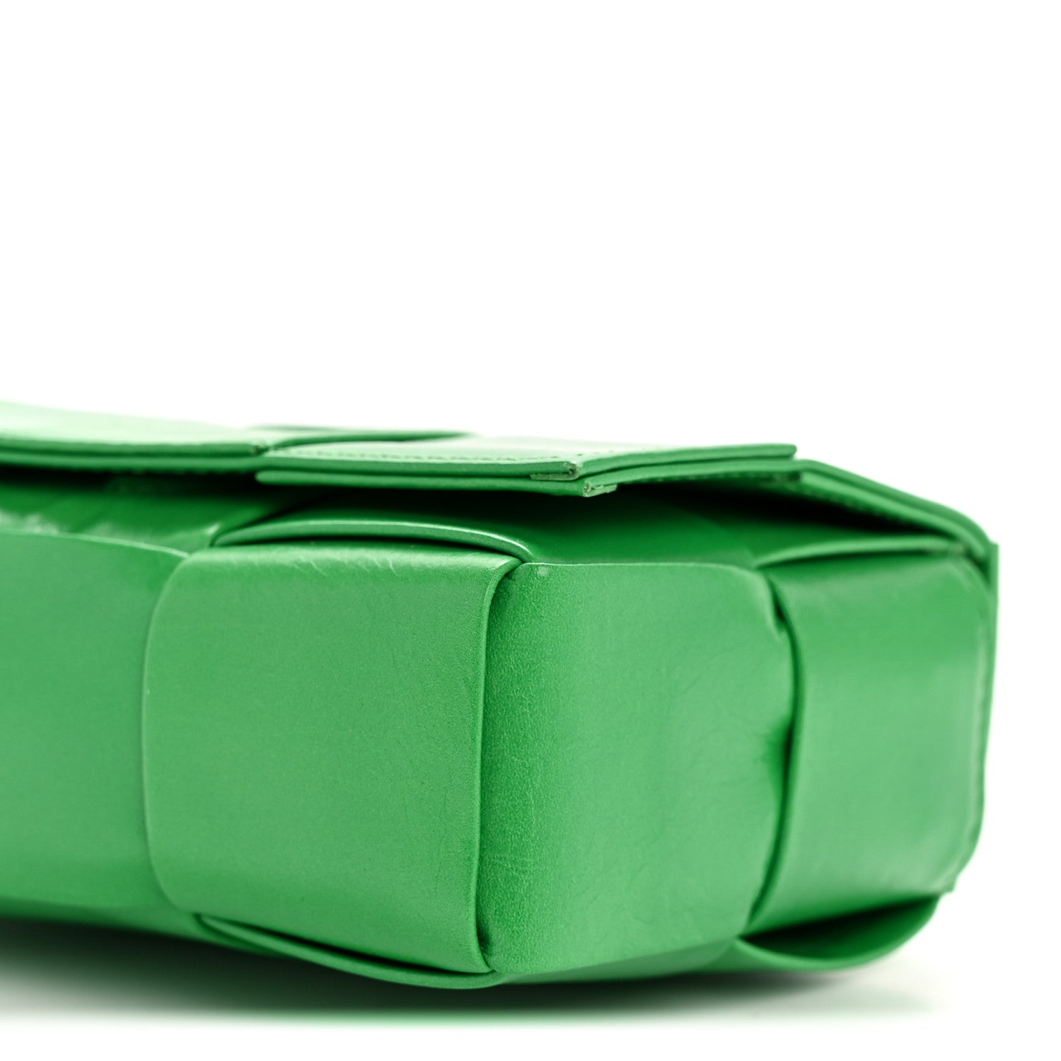 Bottega Veneta Crinkled Lambskin Maxi Intrecciato Extra Mini