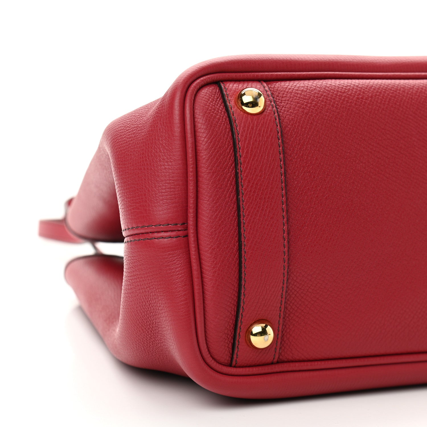 Burberry Grainy Calfskin Medium Honeybrook Tote Red 8 of 9