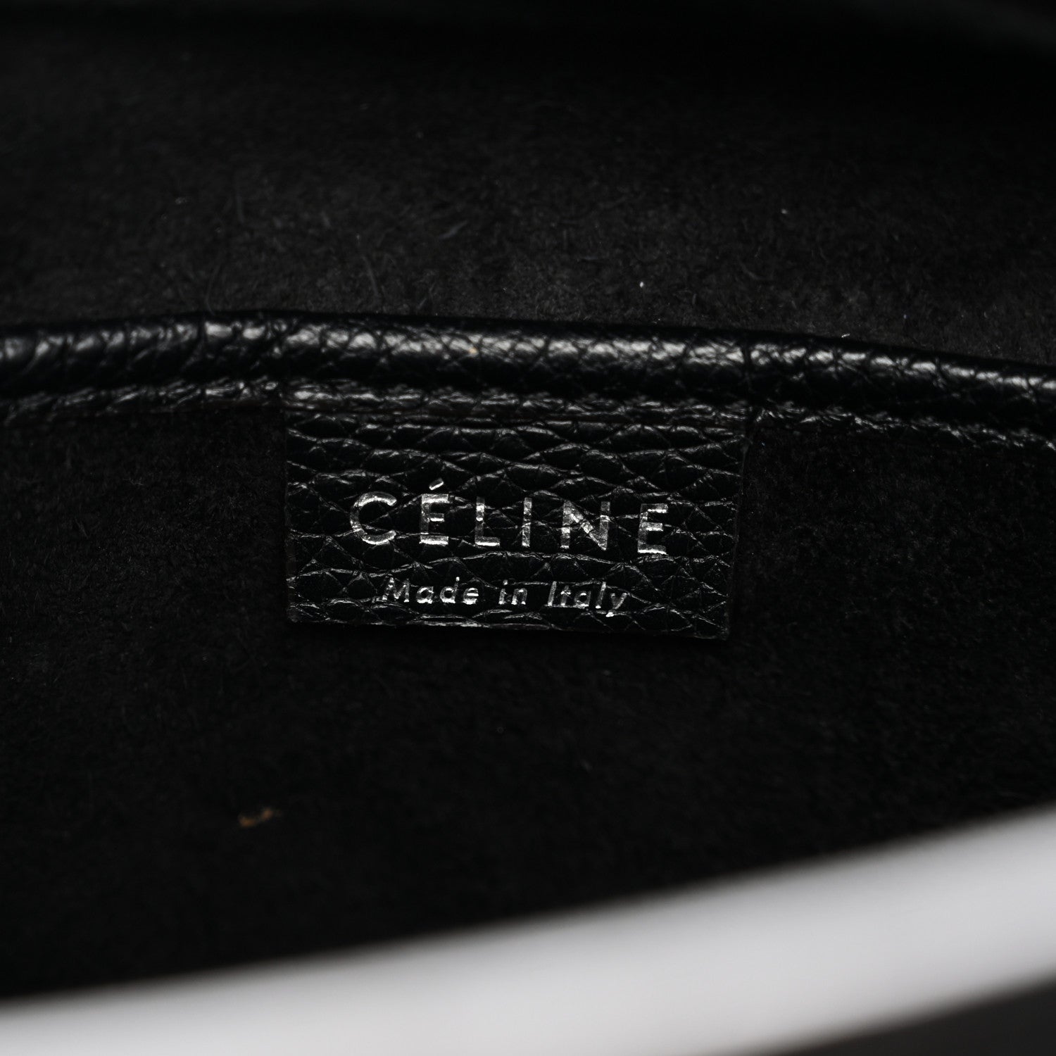 Celine Drummed Calfskin Nano Luggage Black 6 of 13
