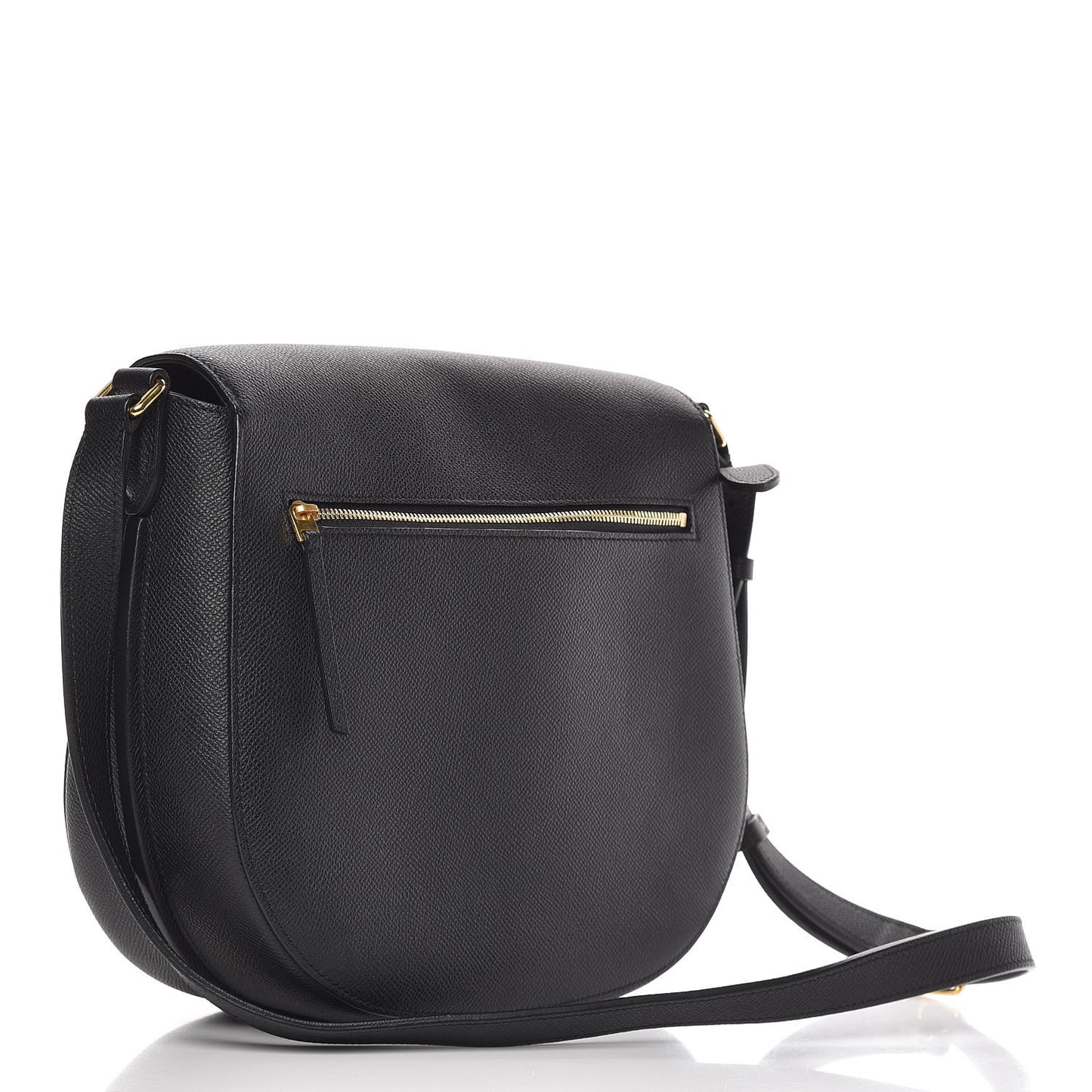 Grained Calfskin Medium Trotteur Black