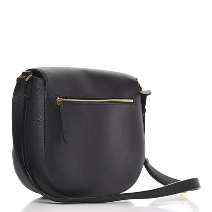 Celine Grained Calfskin Medium Trotteur Black 3 of 12