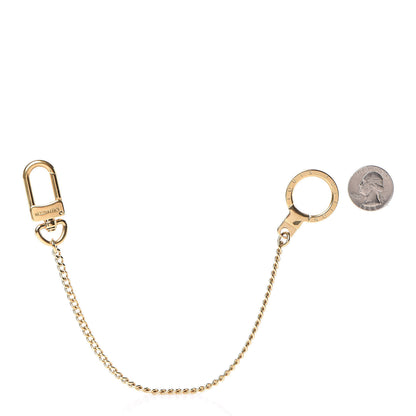 Louis Vuitton Metal Pochette Extender Key Ring Chain Gold 2 of 6