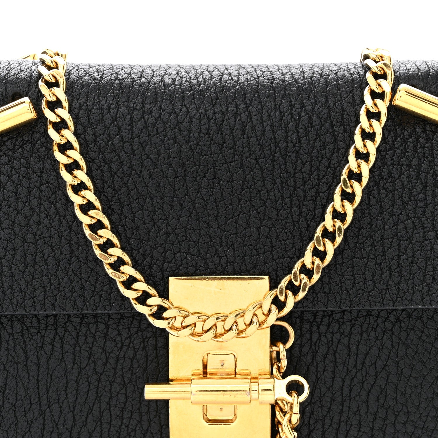 Chloe Grained Lambskin Nano Drew Shoulder Bag Black 7 of 11