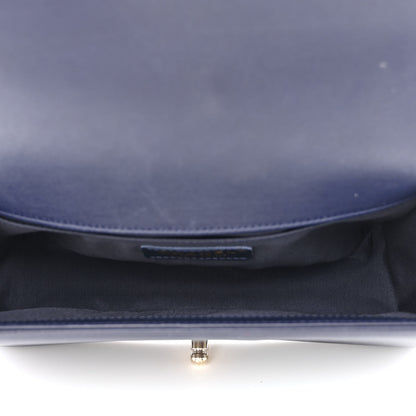 Chanel Lambskin Quilted Medium Boy Flap Navy 5 of 11