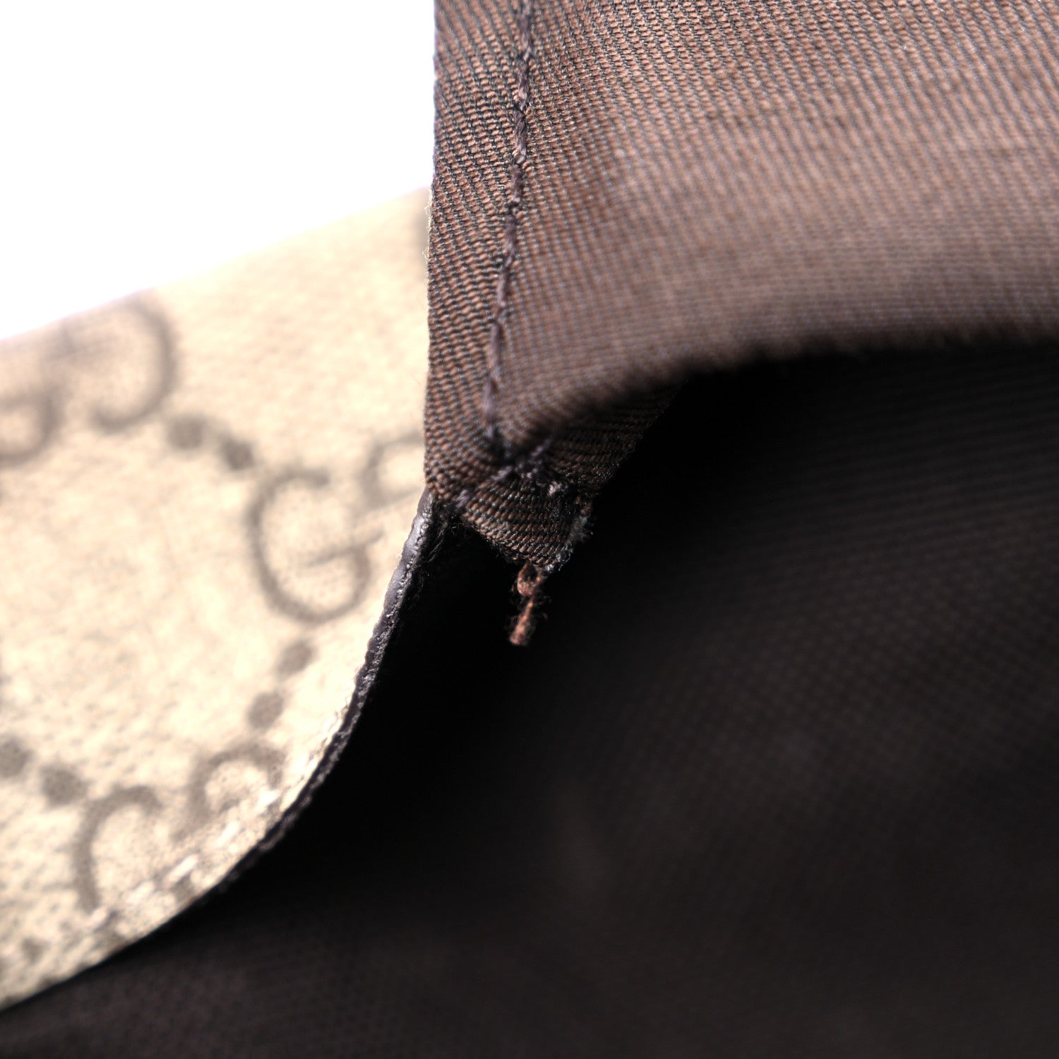 Gucci GG Plus Monogram Medium Double Buckle Flap Messenger Bag Beige Dark Brown 17 of 28