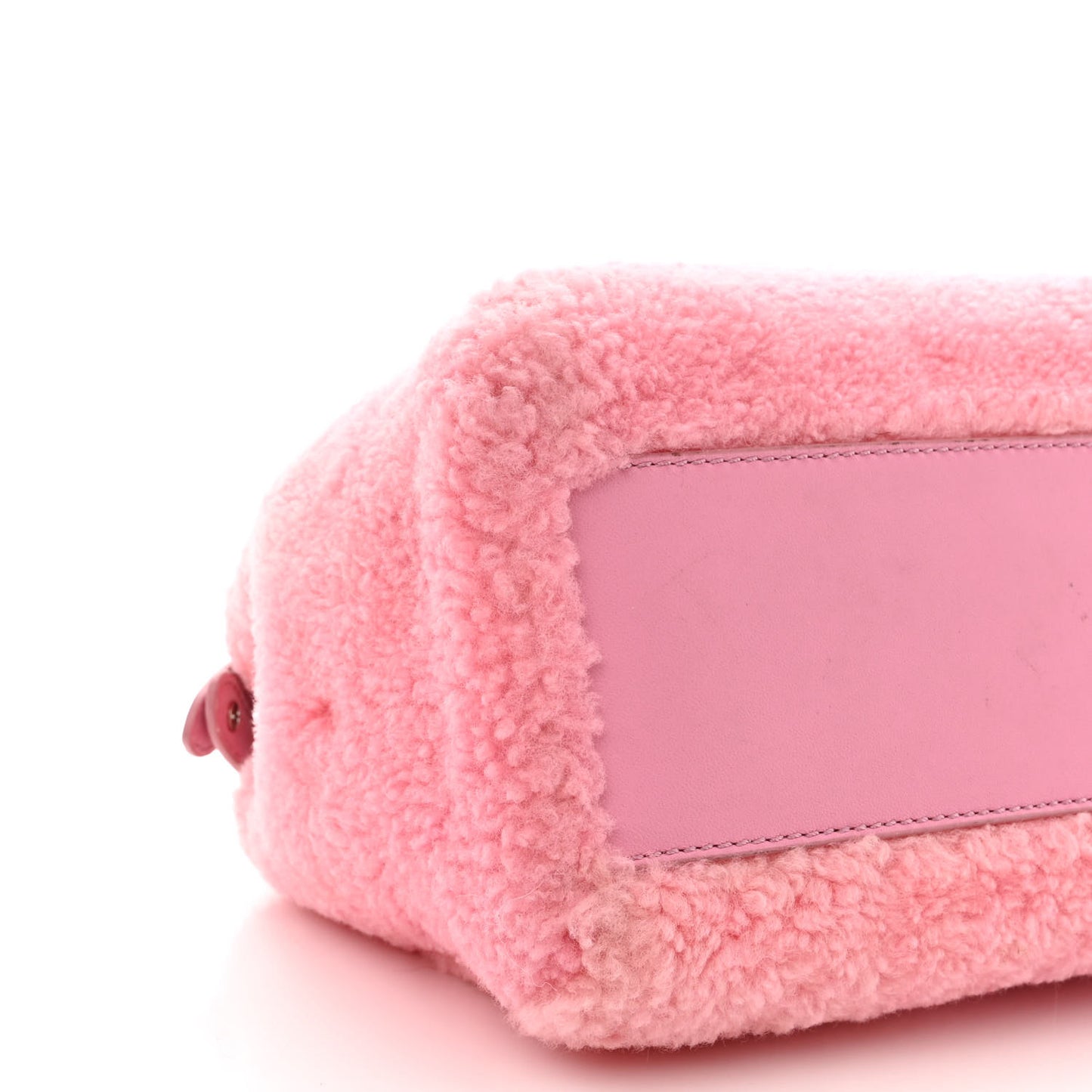 Shearling Nappa Mini Peekaboo Iconic Satchel Lollypop