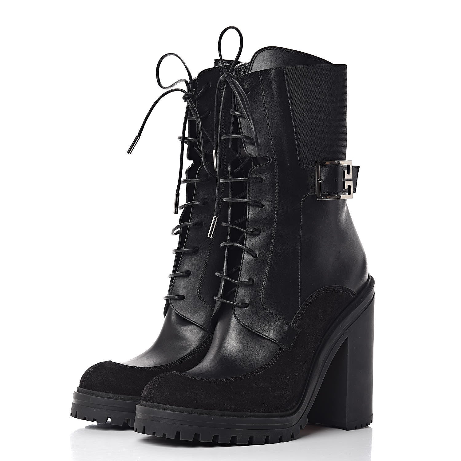 Givenchy Calfskin Suede Aviator Ankle Boots 41 Black 3 of 10