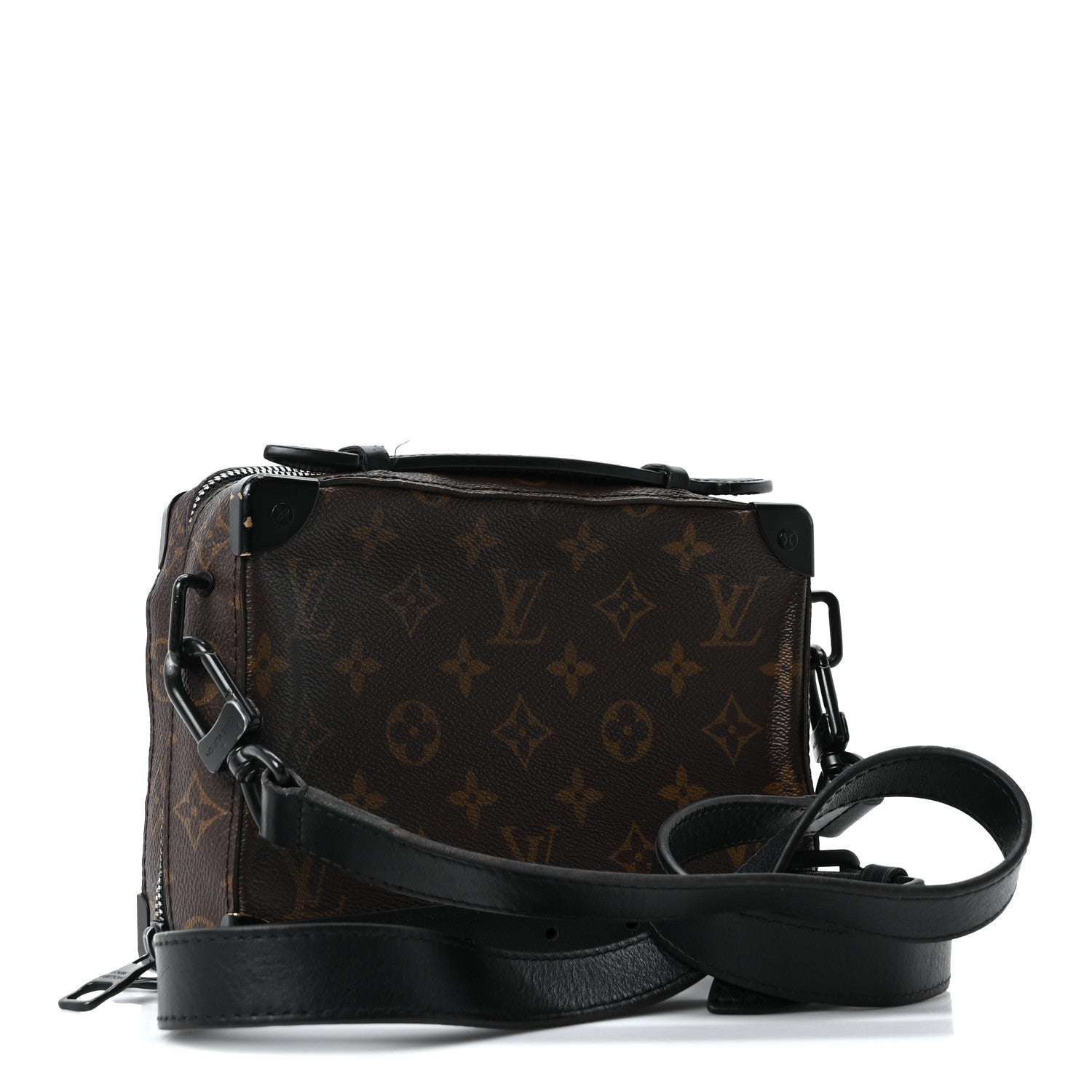 Louis Vuitton Monogram Macassar Handle Soft Trunk Black 1854728