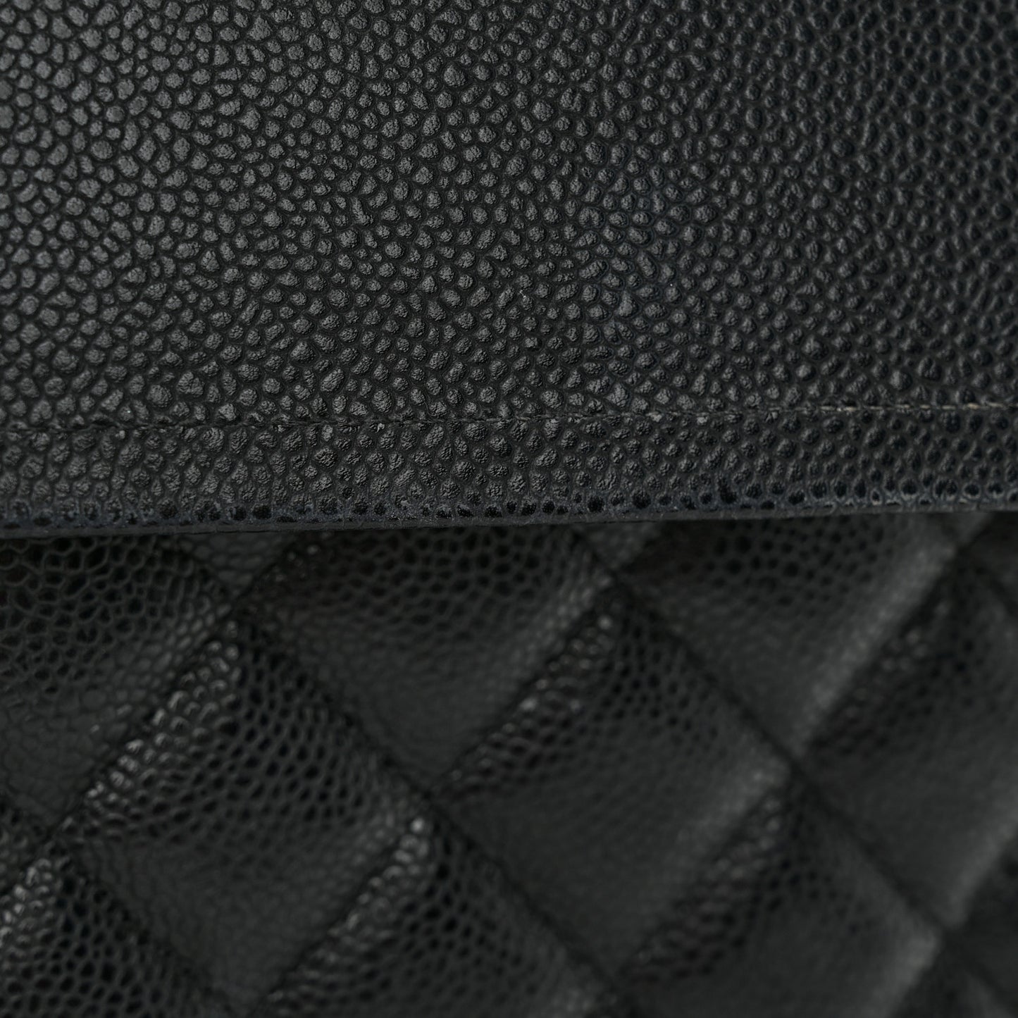 Caviar Quilted Maxi Double Flap Black