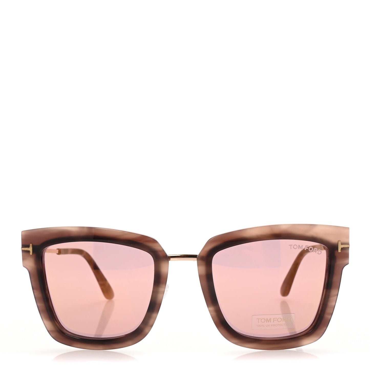 Lara Sunglasses TF573 Pink Melange Havana