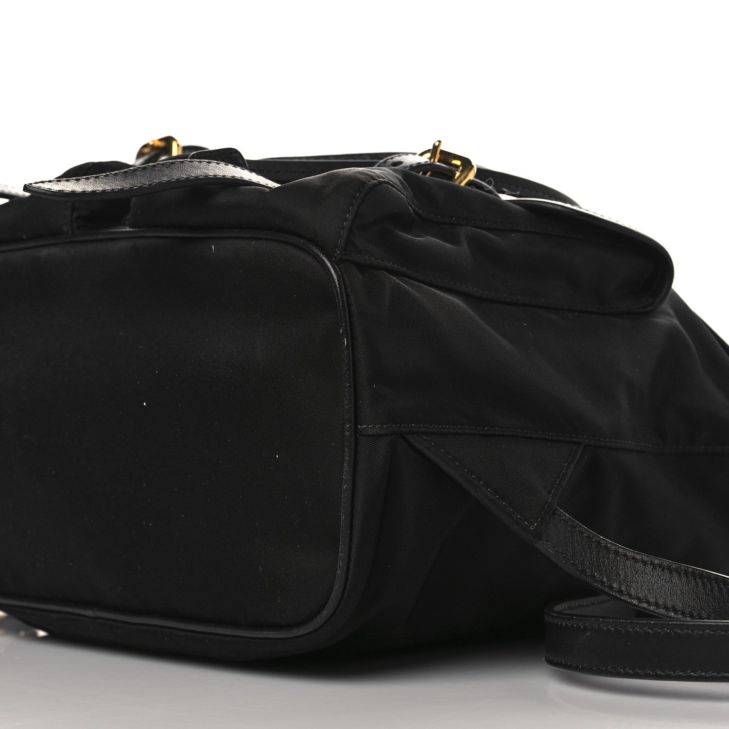 Prada Tessuto Nylon Vitello Backpack Black 9 of 9