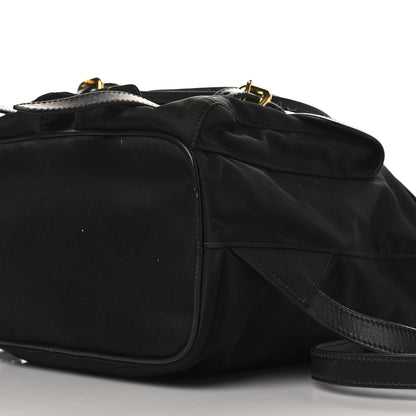 Prada Tessuto Nylon Vitello Backpack Black 9 of 9