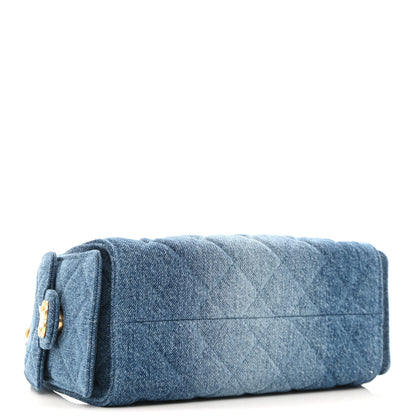 Chanel Washed Denim Quilted Mini Chanel 25 Handbag Blue 4 of 10