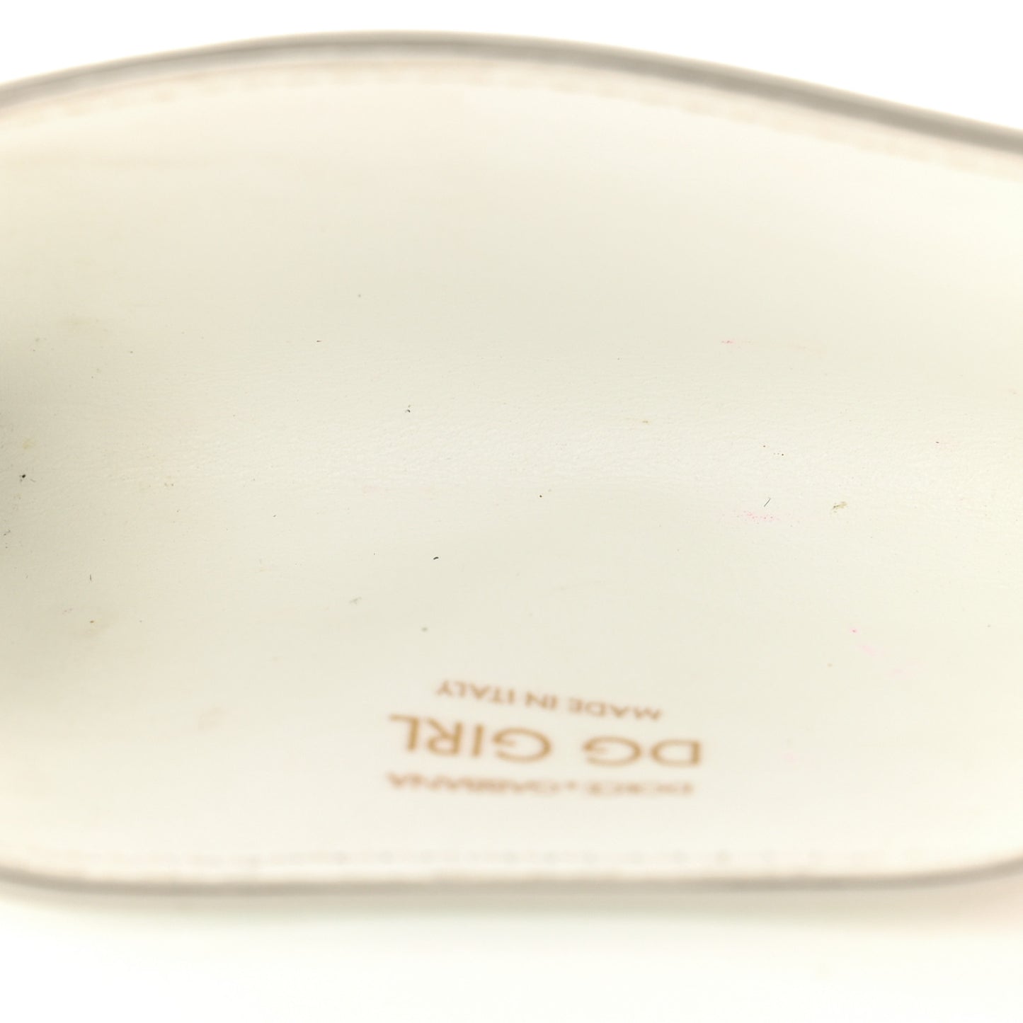 Calfskin Micro DG Girls Shoulder Bag White