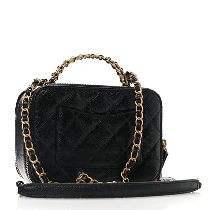 Chanel Caviar Quilted Mini Pick Me Up Vanity Case Black 3 of 11