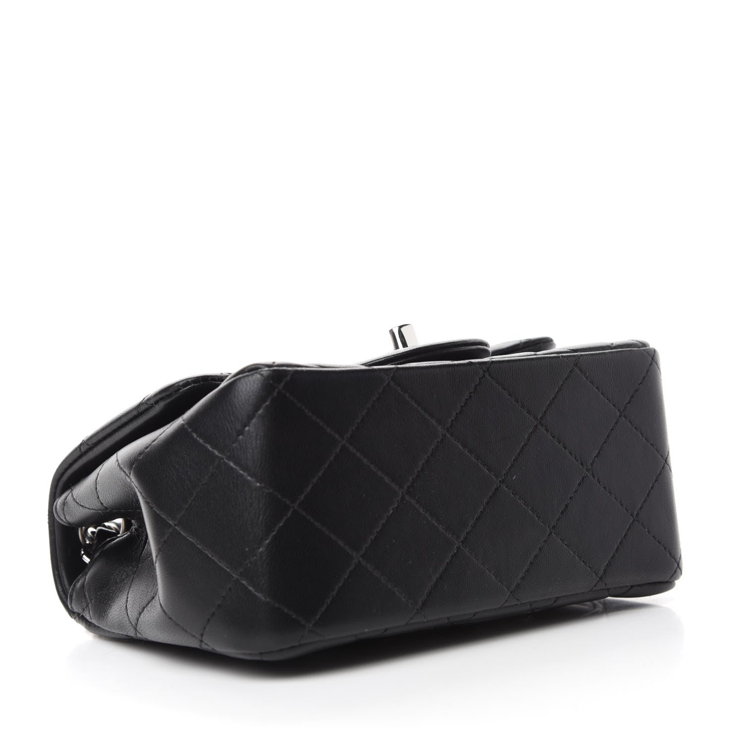 Chanel Lambskin Quilted Mini Square Flap Black 4 of 11